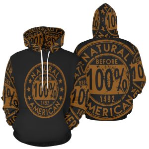 100% ORIGINAL NATURAL AMERICAN COPPER/BLACK HOODIE