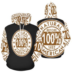 100% ORIGINAL NATURAL AMERICAN COPPER/WHITE HOODIE
