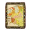 A4 1650 Map Ultra-Soft Fringe Blanket 60"x80"