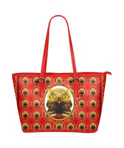 A4 Empress Large Leather Tote Bag Red Leather