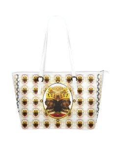 A4 Empress Large Leather Tote Bag White