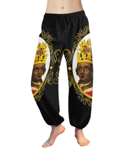 A4 ROYALTY EMPRESS BLK Chiffon Drawstring Pants