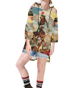 America Exclusive Women's Long V-Neck Hoodie (XS-XXL)