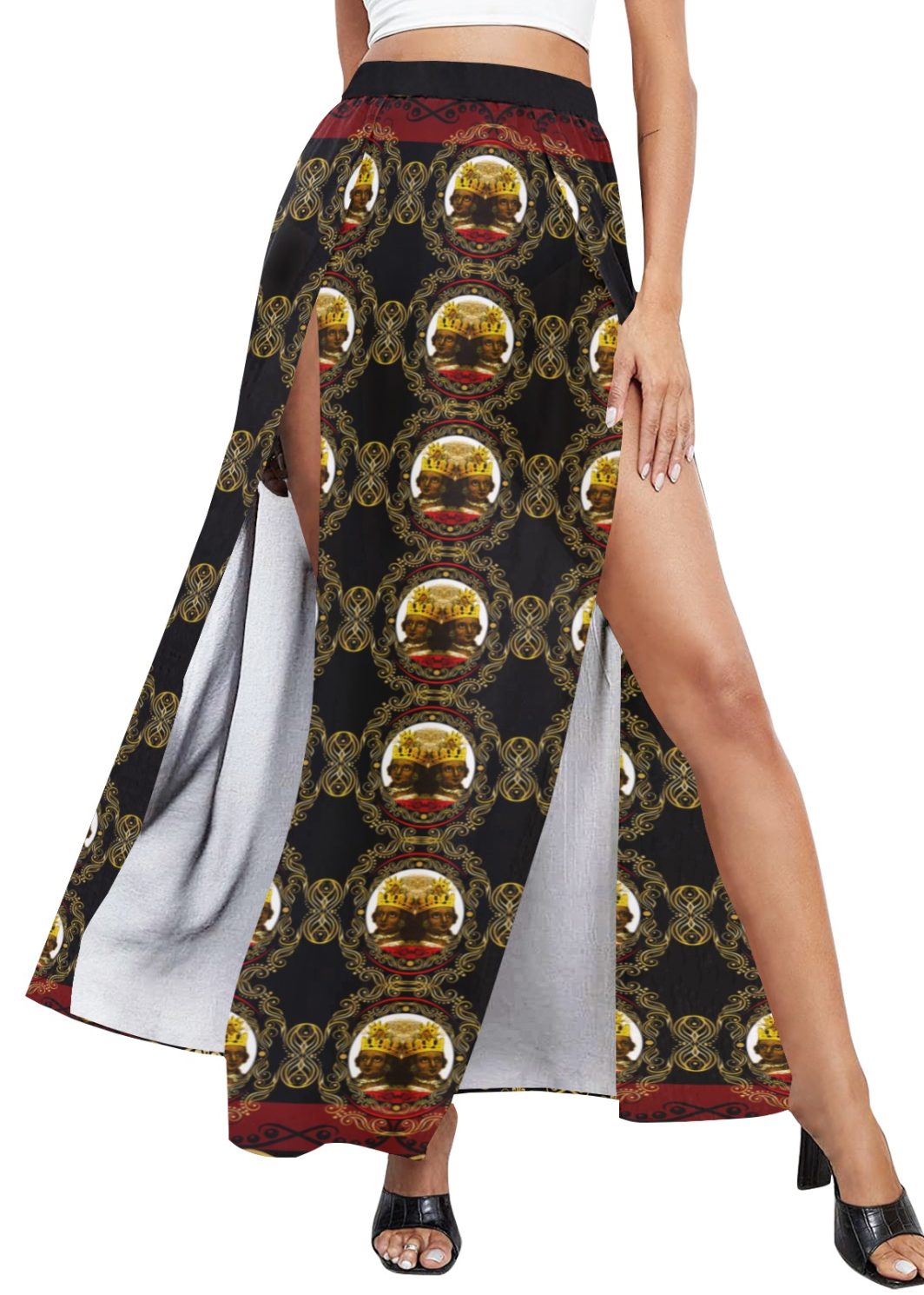 Empress-2024-update-1-transparent-slit-dress High Slit Long Beach Dress (Model S40)