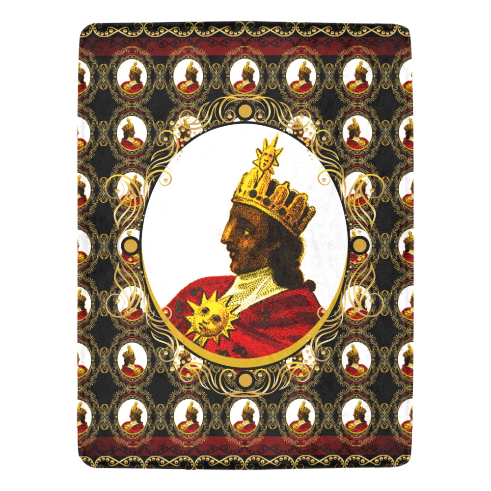 EMPEROR 60x80 BLANKET BLACK Ultra-Soft Micro Fleece Blanket 60"x80"
