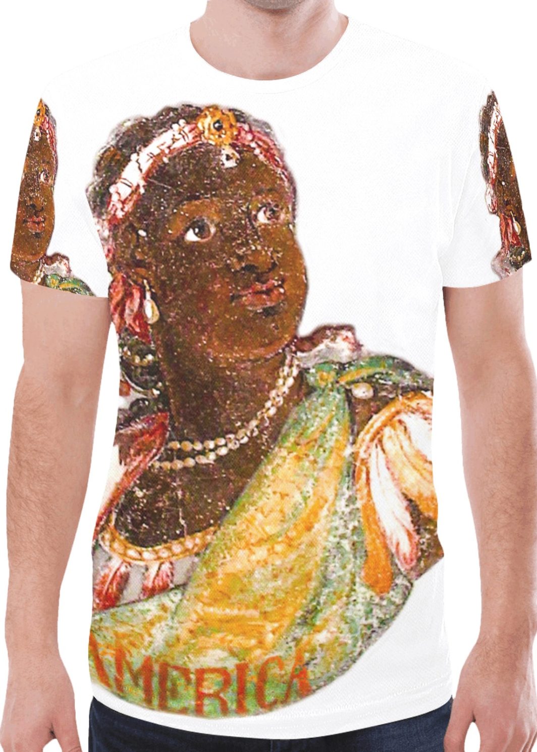 A4 AMERICAN PALACE FRESCO WHITE (C) New All Over Print T-shirt for Men (Model T45)