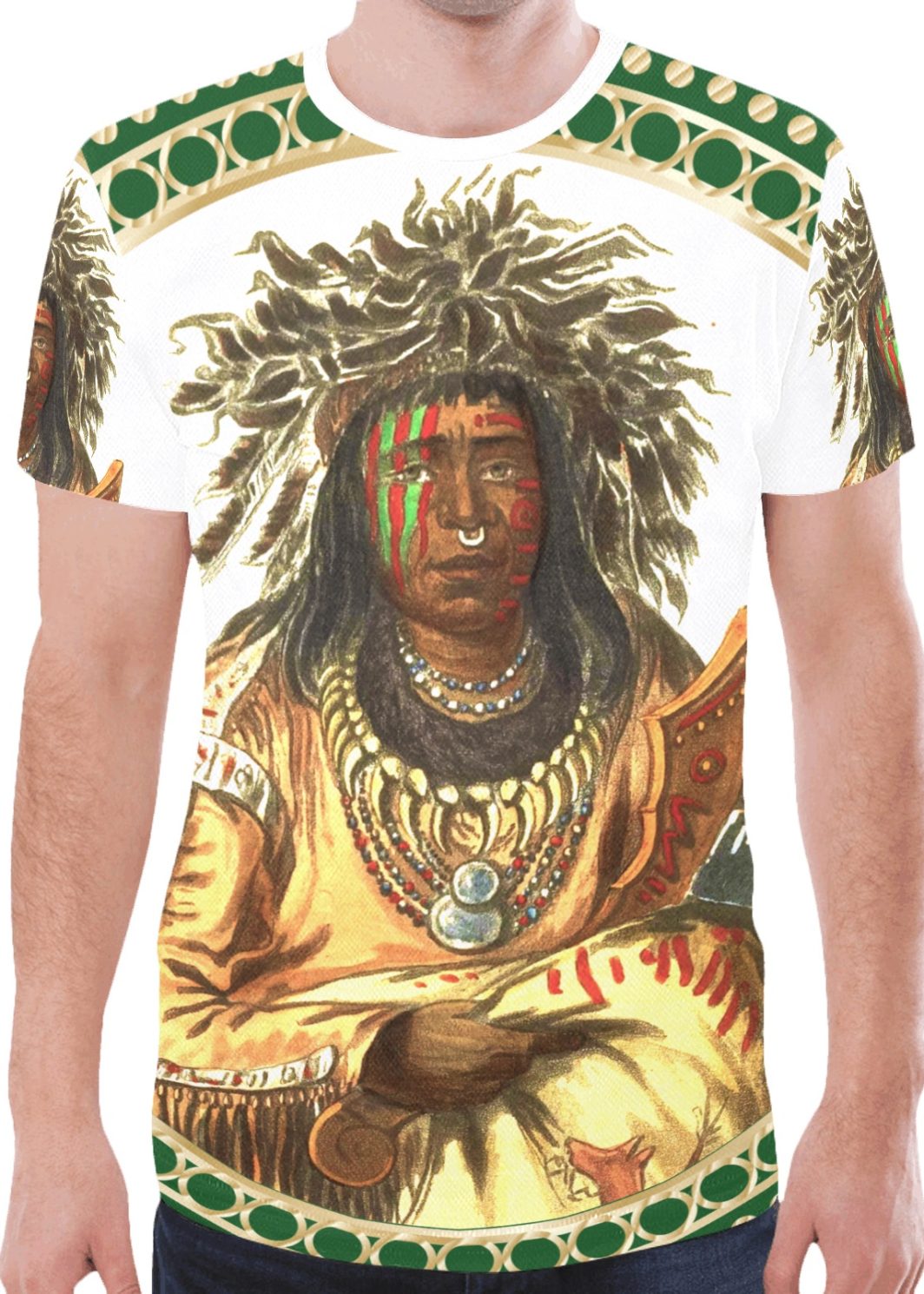 A4 Ah-quee-we-zaints New All Over Print T-shirt for Men (Model T45)