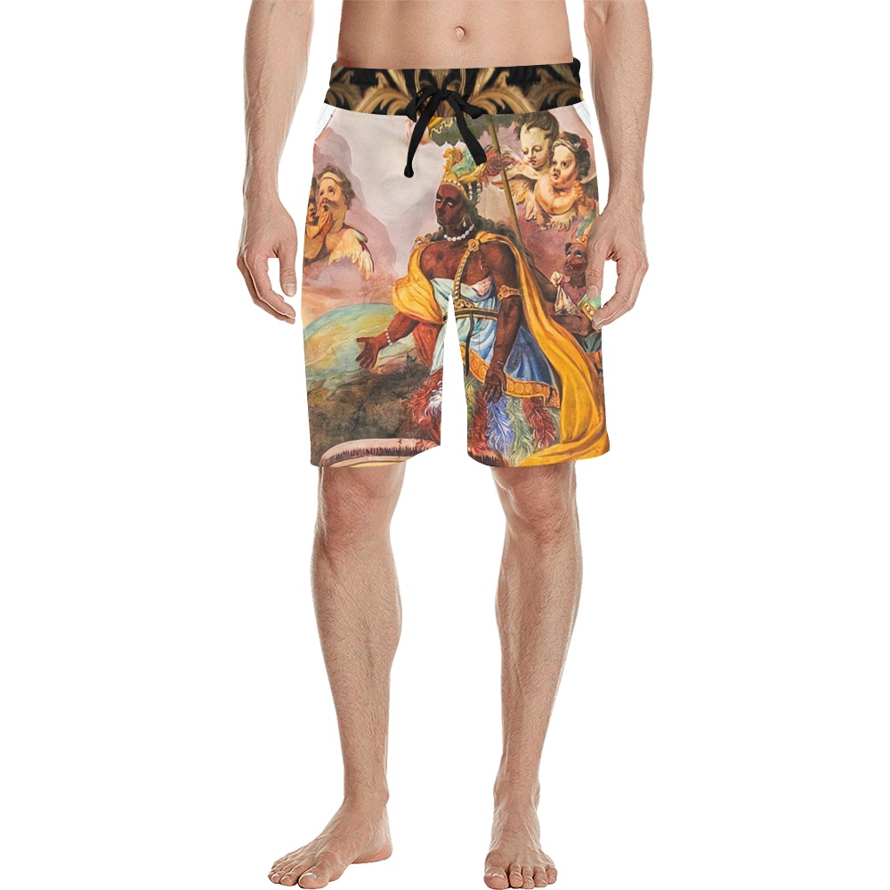 America-Fresco Men's All Over Print Casual Shorts (Model L23)