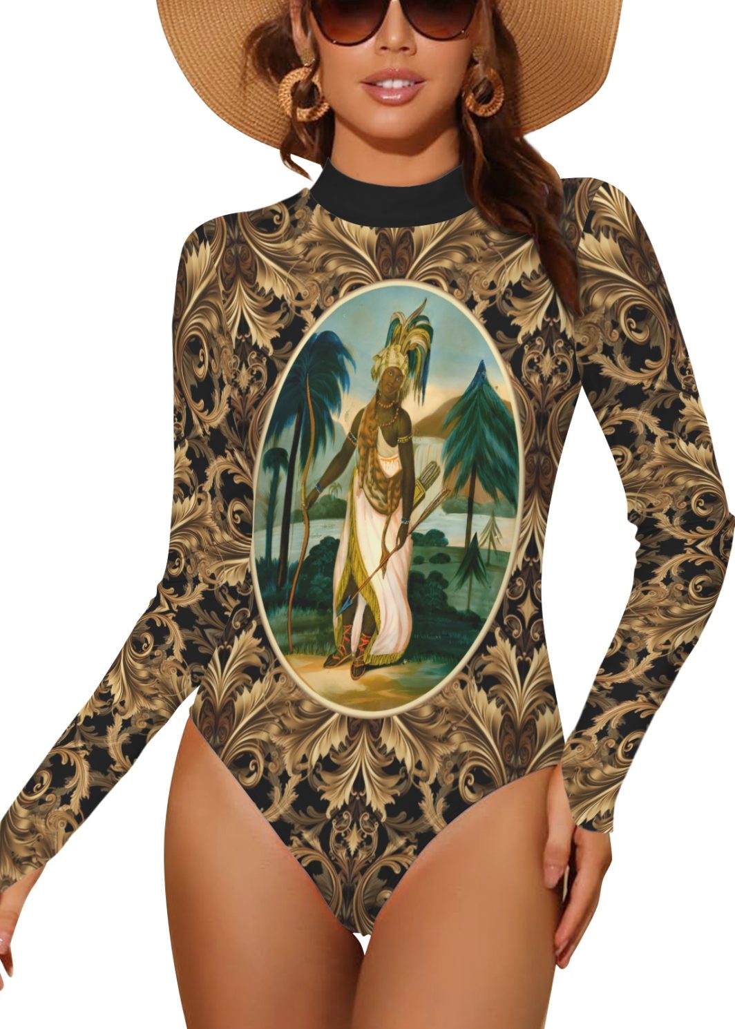 1-eoanew-ready-onepiece-longsleeve Backless Long Sleeve One-Piece Swimsuit (Model S60)