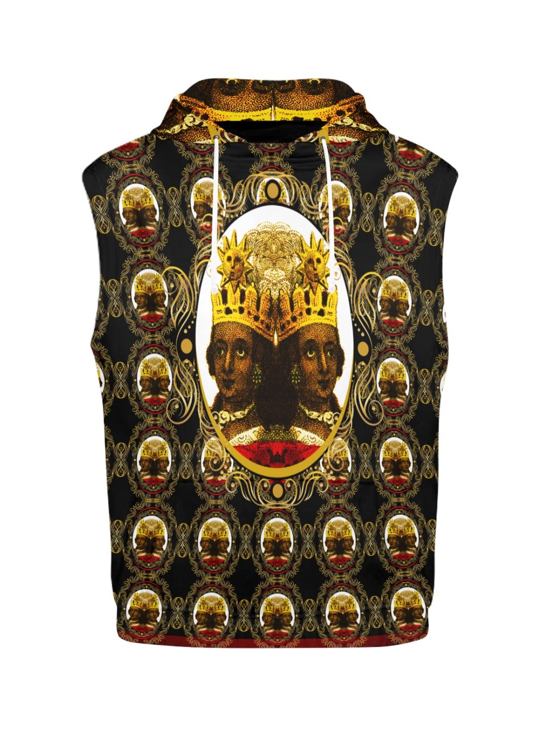 12x16-a4-19-ohoyo All Over Print Sleeveless Hoodie for Women (Model H15)