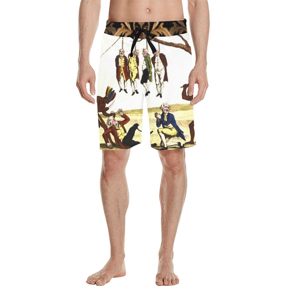 AMERICA-Exclusive-2024-READY Men's All Over Print Casual Shorts (Model L23)