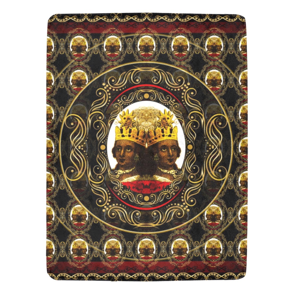 EMPRESS 60x80 BLANKET BLACK Ultra-Soft Micro Fleece Blanket 60"x80"