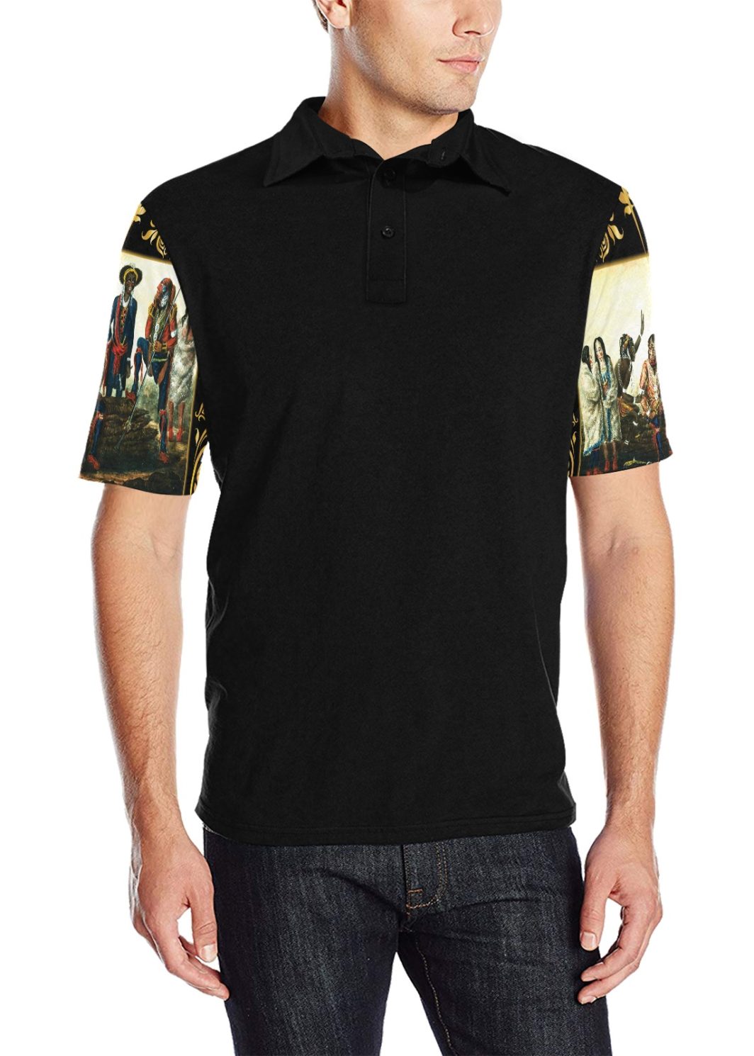 A4 Mississipi Indians Polo Shirt Men's All Over Print Polo Shirt (Model T55)
