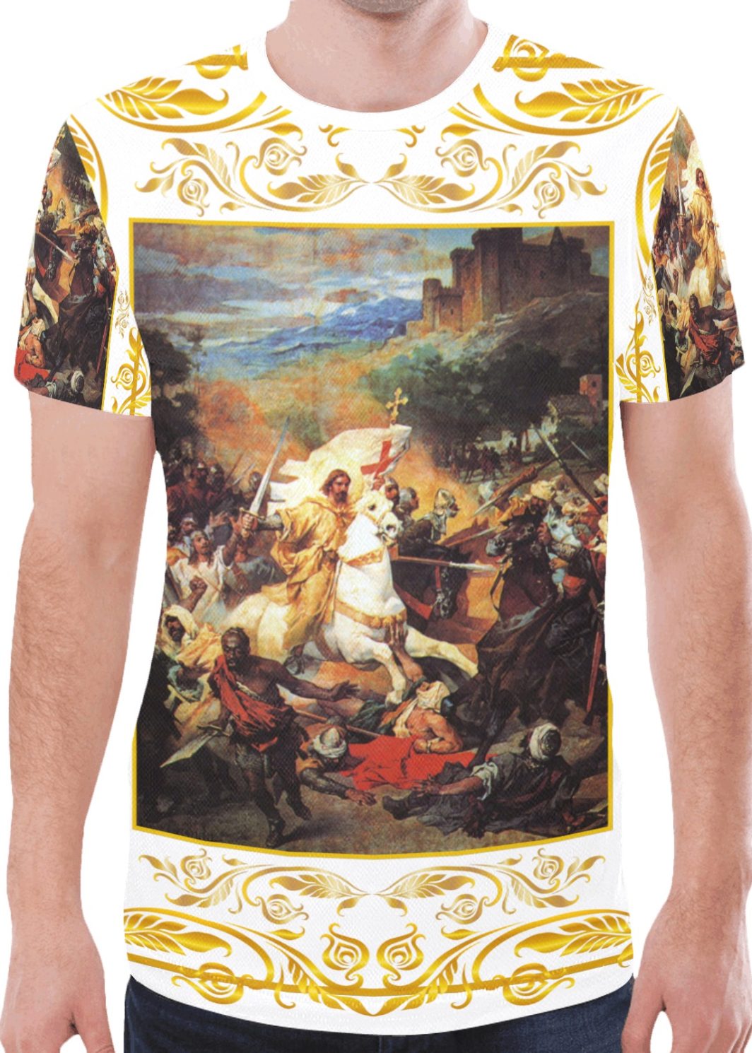 Matamoros 3 AOP Tshirt White New All Over Print T-shirt for Men (Model T45)