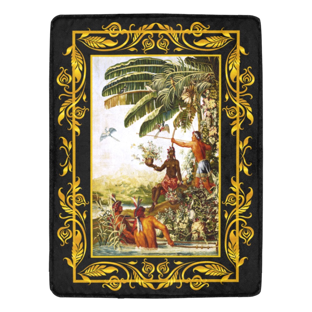 A4 AMERICAN PARADISE BLANKET 60x80 Ultra-Soft Micro Fleece Blanket 60"x80"
