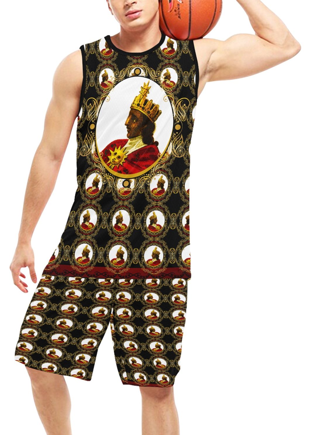 A4 Emperor Shorts & Sleeveless Shirt Basketball Uniform with Pocket