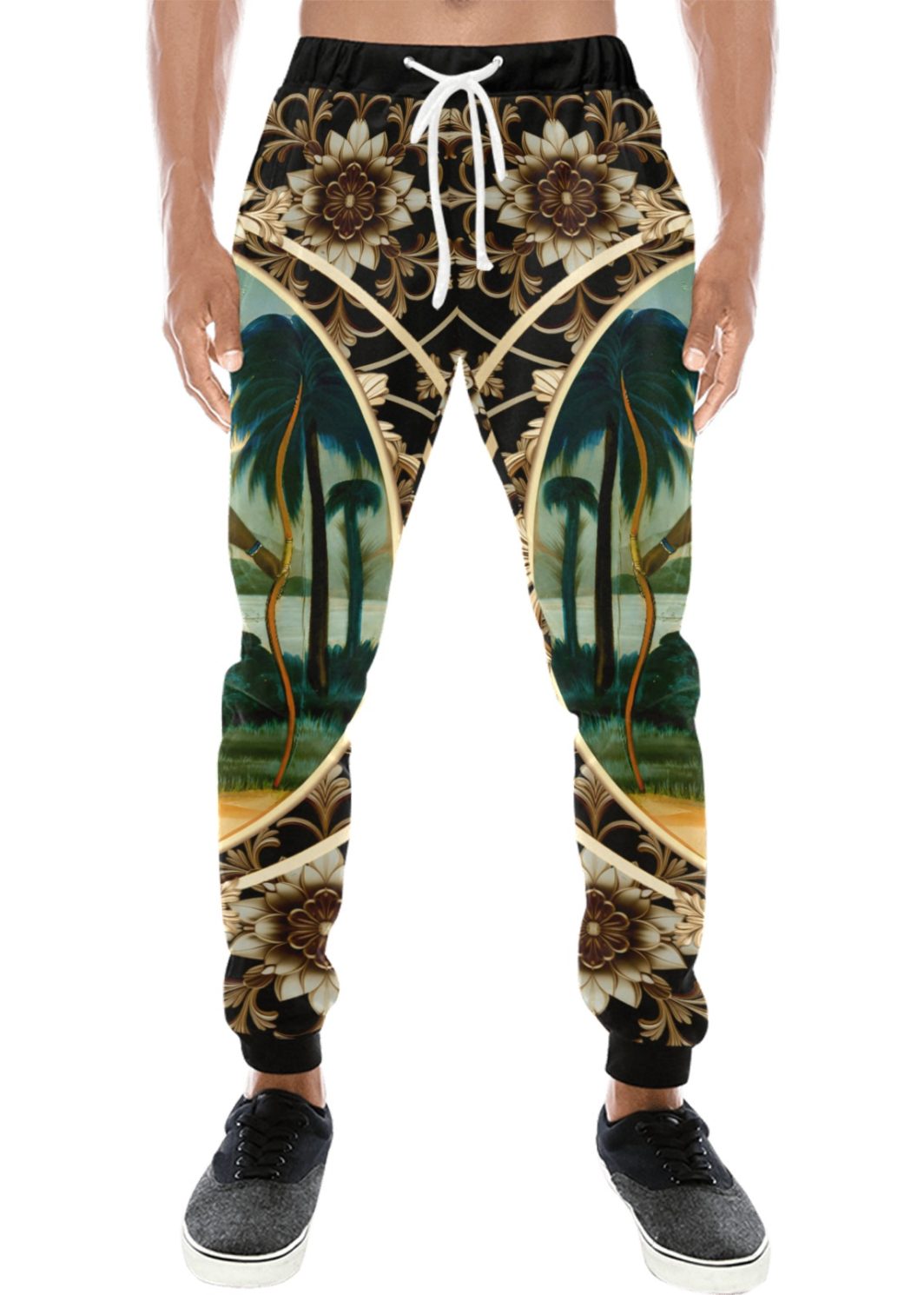 EOA-2024-Men's Sweatpants Men's All Over Print Sweatpants (Model L11)
