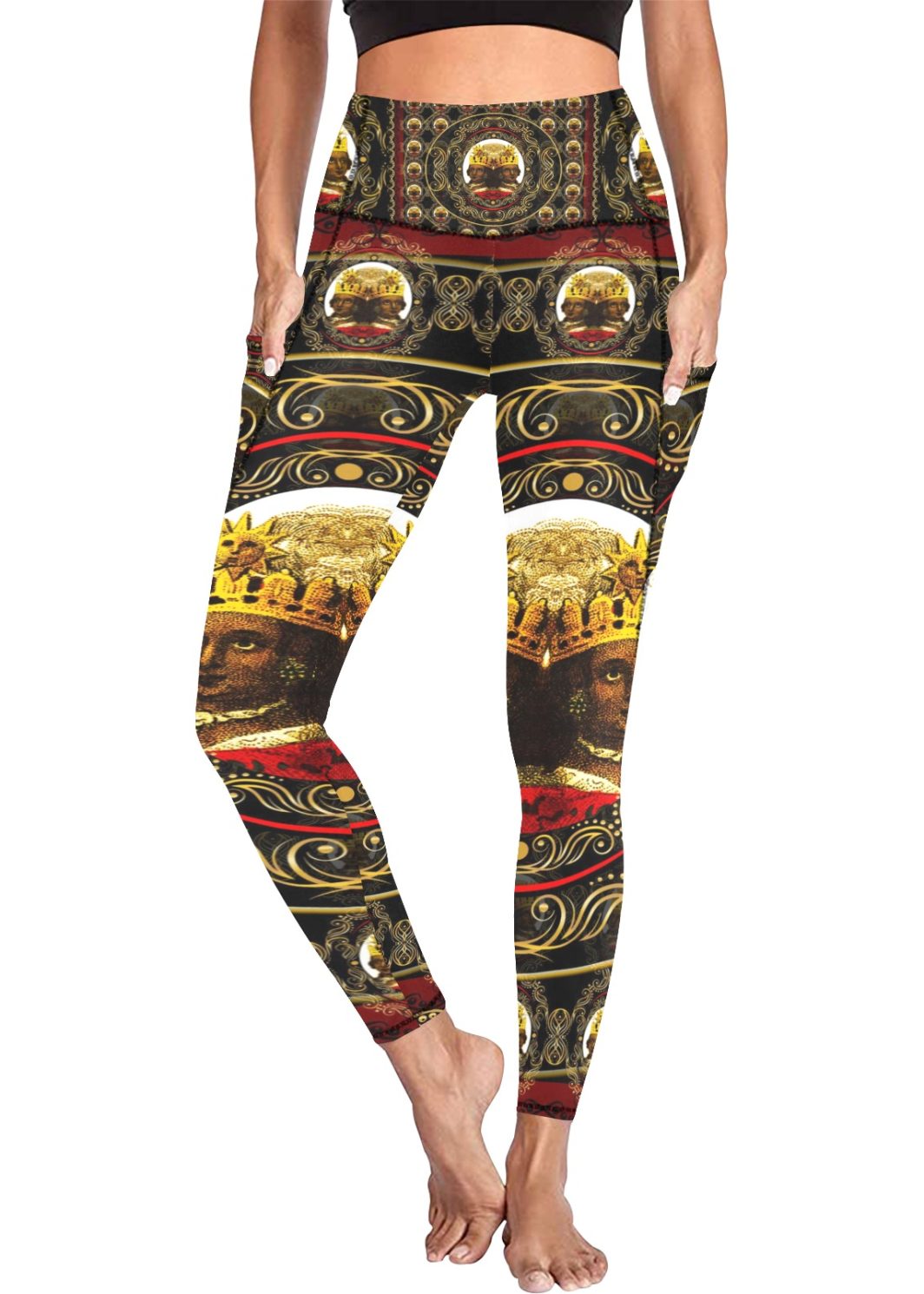 Empress Leggings Pockets 2022 Women's All Over Print Leggings with Pockets (Model L56)