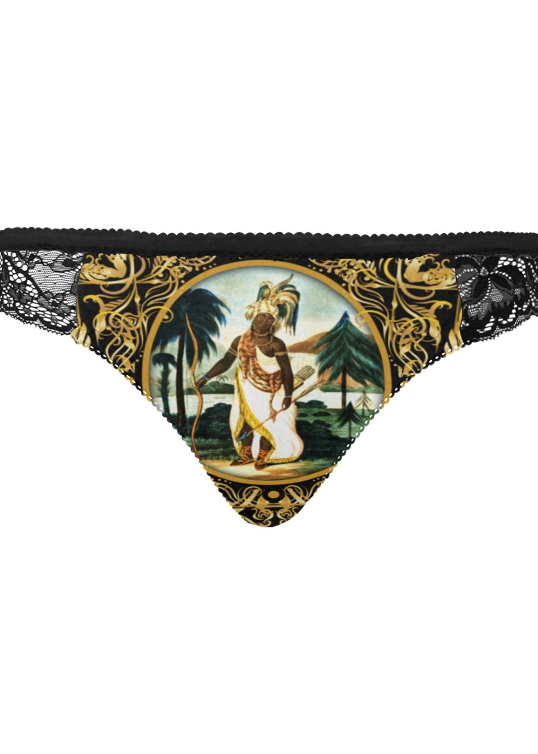A4--2-FRAME Women's Lace Panty (Model L41)