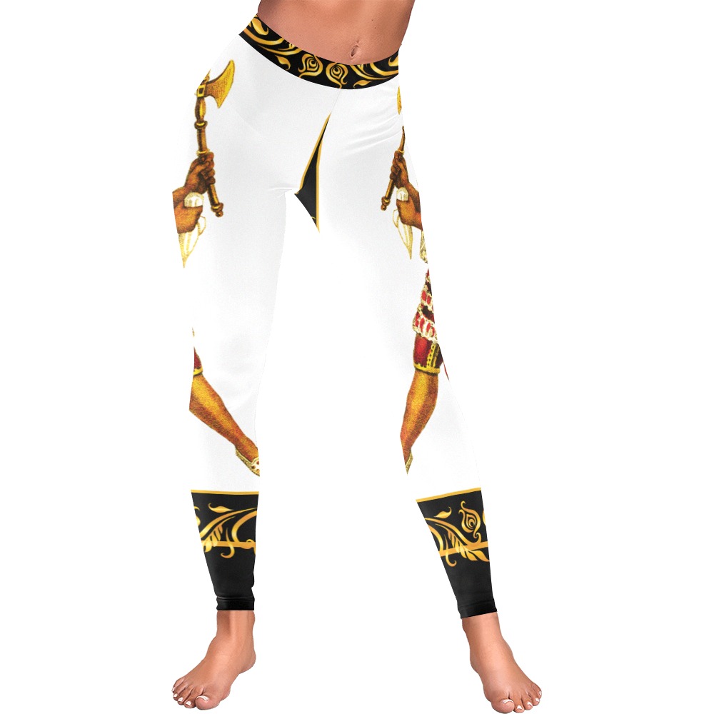 Empress  Mama Uqllu Leggings 2022 Women's Low Rise Leggings (Invisible Stitch) (Model L05)