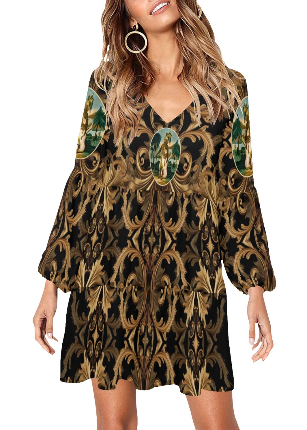 1-eoanew-ready-v-loose-fit-dress V-Neck Loose Fit Dress (Model D62)