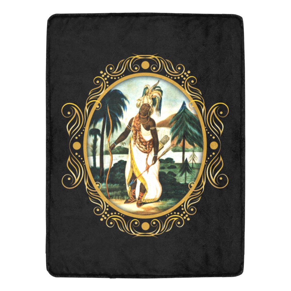 EMBLEM OF AMERICA 60x80 BLANKET BLACK Ultra-Soft Micro Fleece Blanket 60"x80"