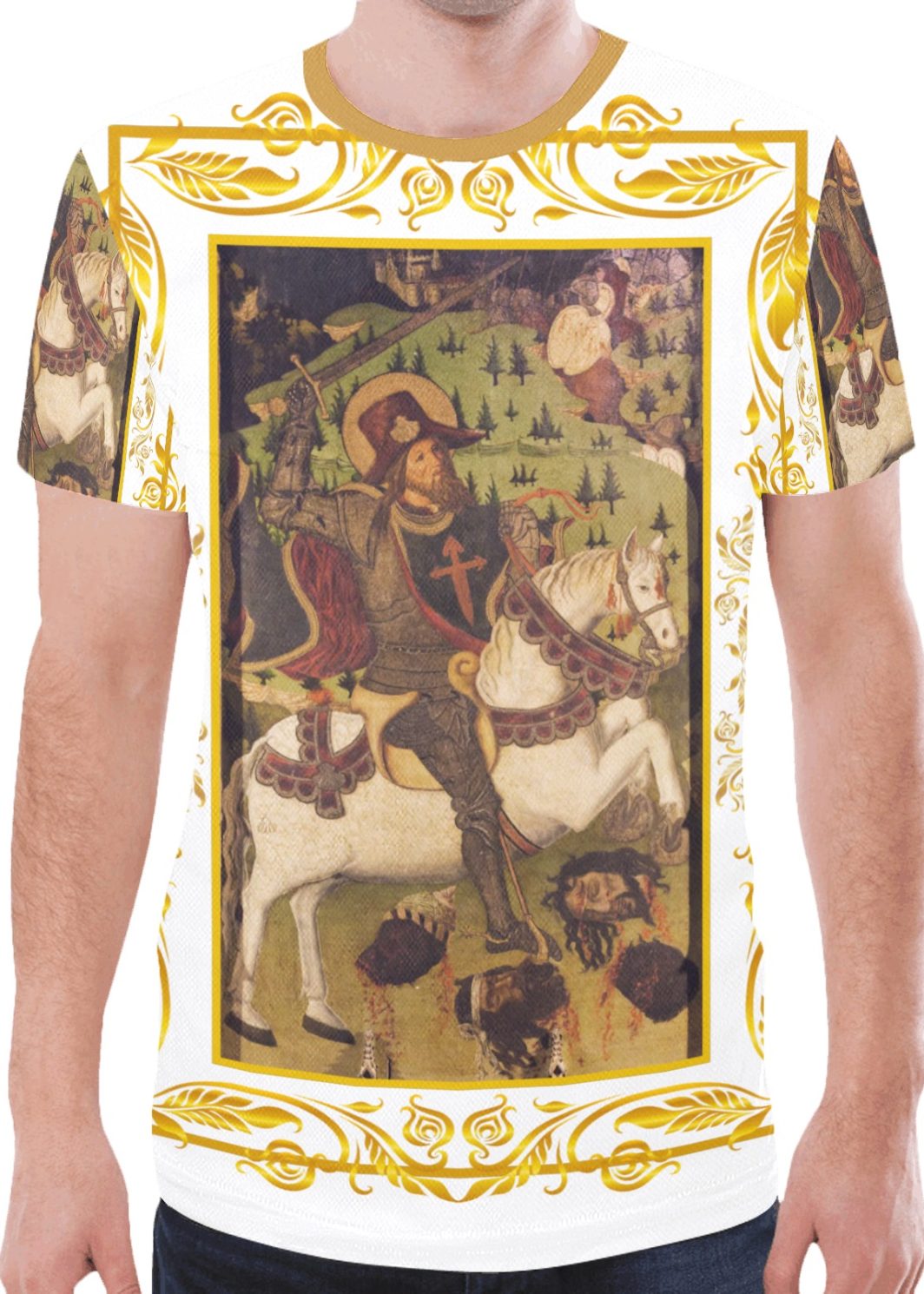 Matamoros 2 AOP Tshirt White New All Over Print T-shirt for Men (Model T45)