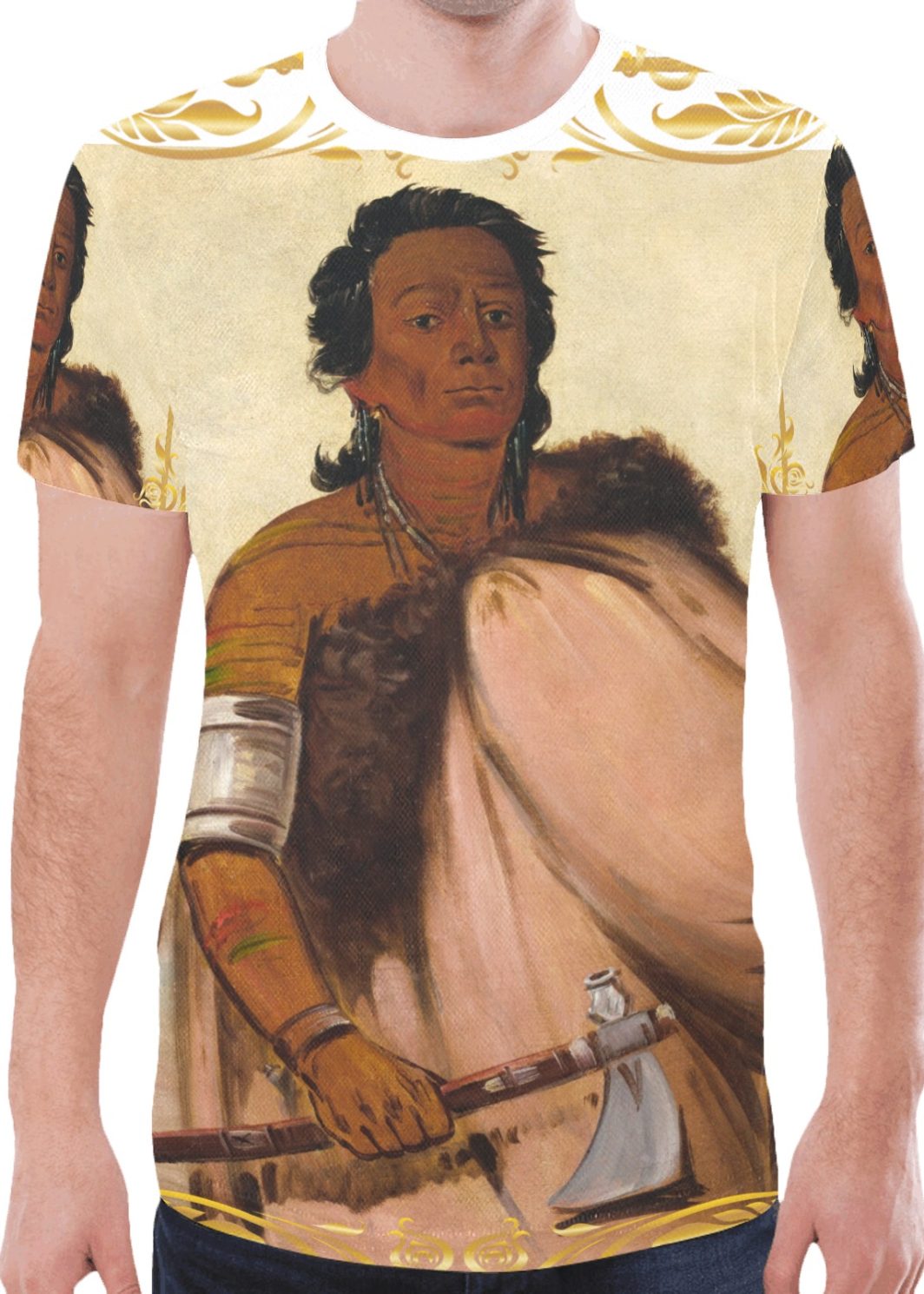 A4 AH’-SHO-COLE ROTTEN FOOT A NOTED WARRIOR WHI New All Over Print T-shirt for Men (Model T45)