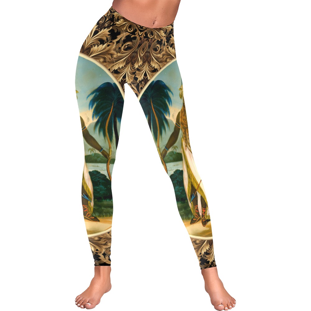 1-eoanew-ready Women's Low Rise Leggings (Invisible Stitch) (Model L05)