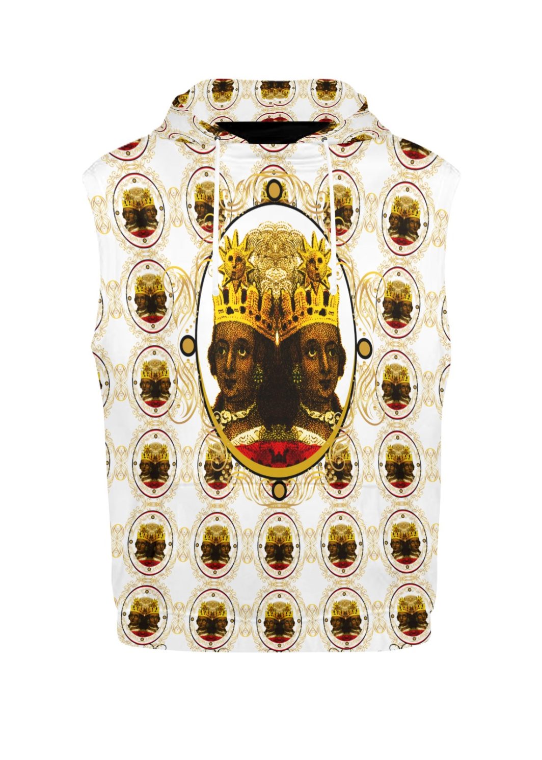 New All Over Print Sleeveless Hoodie for Women (Model H15)