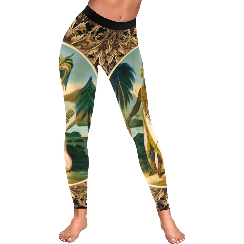 1-eoanew-ready-leggings Women's Low Rise Leggings (Invisible Stitch) (Model L05)